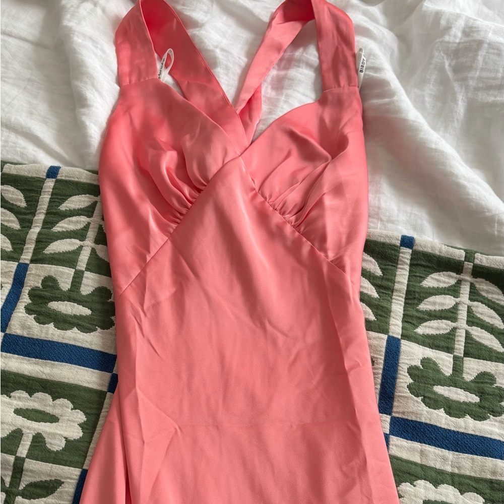 Birdy Grey Strapless Coral Dress